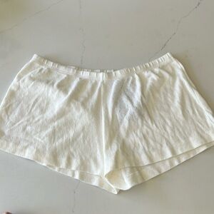 Brandy Melville Emery Eyelet Hearts Sweatshorts